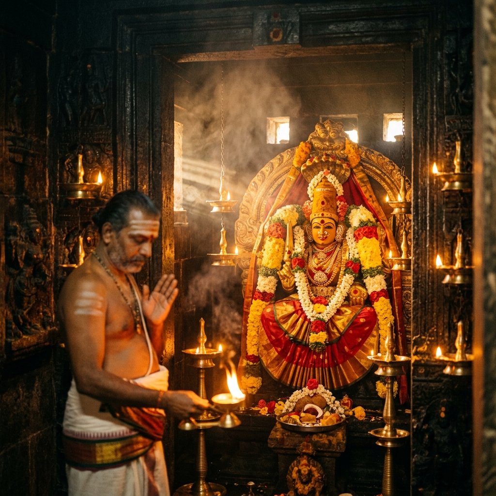 Garbarakshambigai Temple Deity