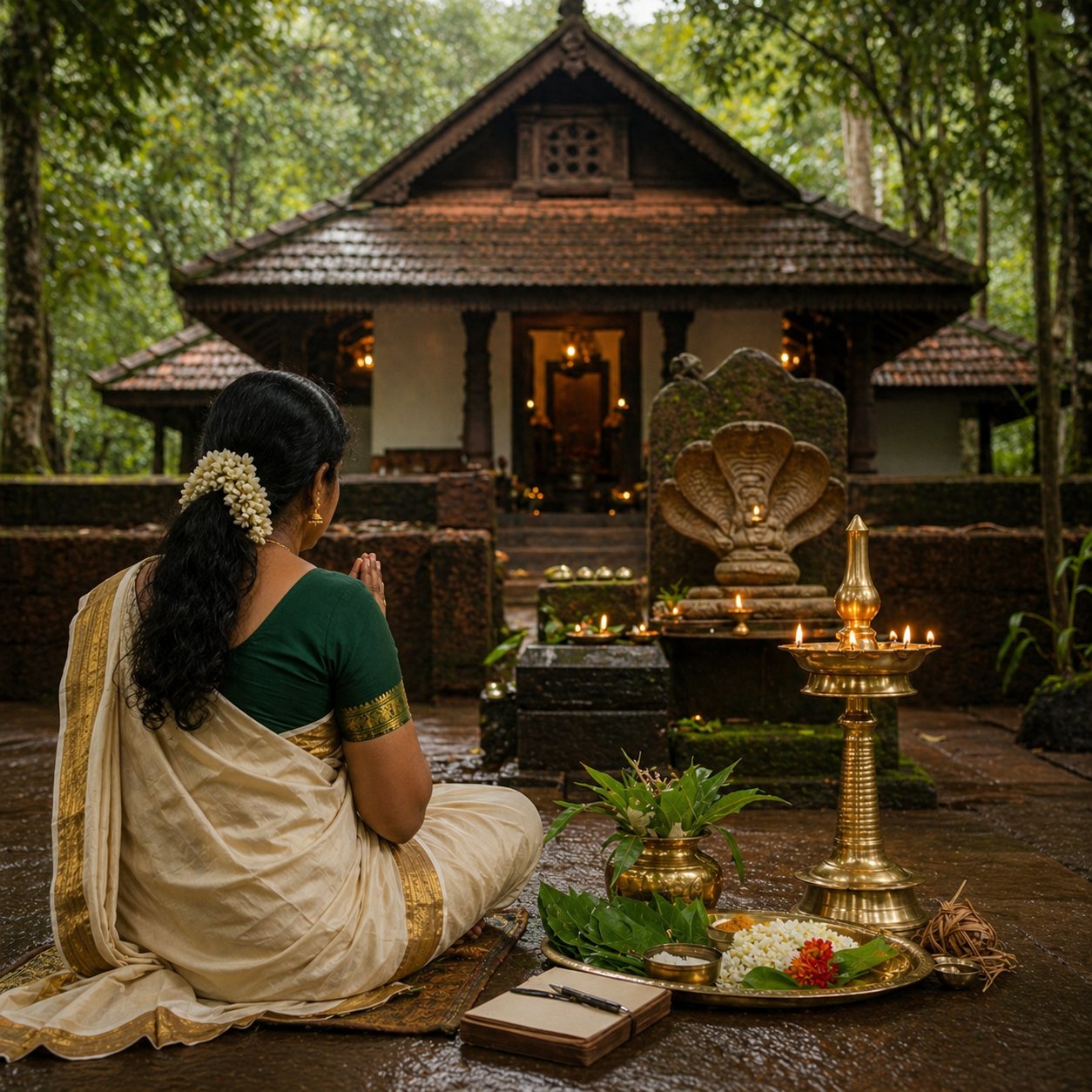 Mannarasala Nagaraja Temple Interior