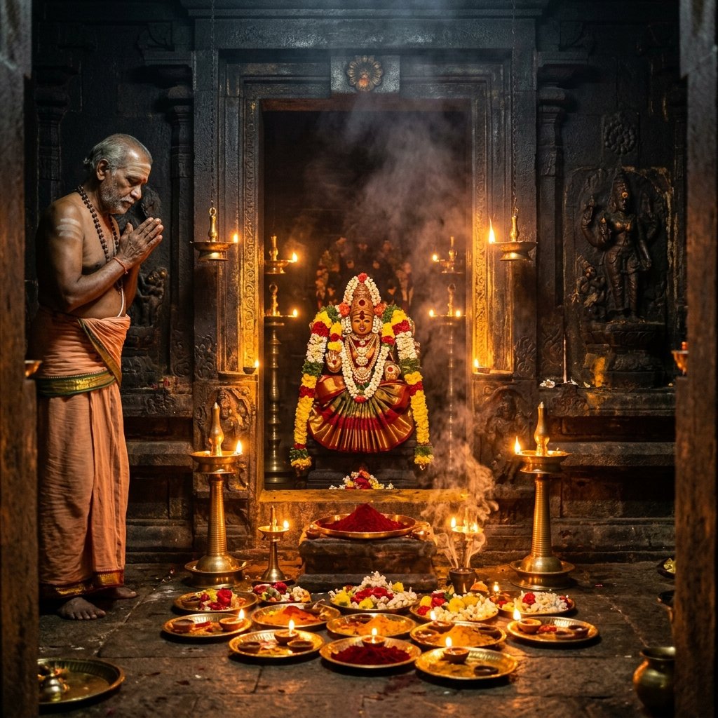 Thirukkadaiyur Abhirami Amman Temple Deity