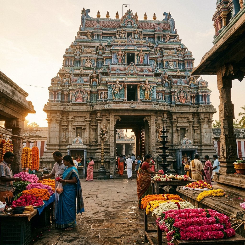 Thirumanancheri Temple Exterior